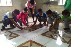 Tile setting (Skills development)