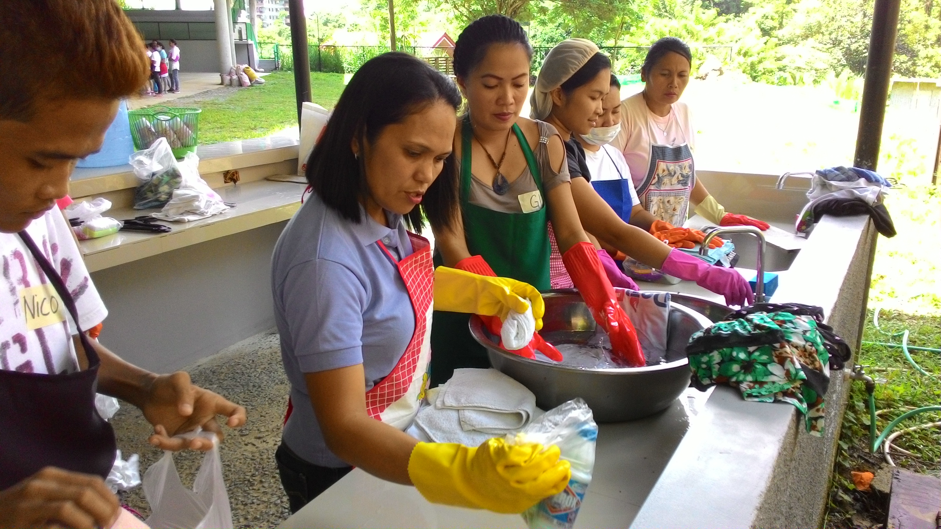 Pag-asa mothers during the training on housekeeping.